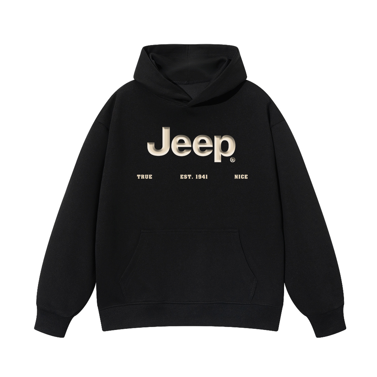 Худи Jeep с объемным логотипом (синее)