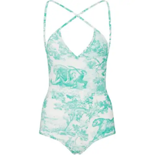 DIOR SS24 One piece Swimsuit Women's Green