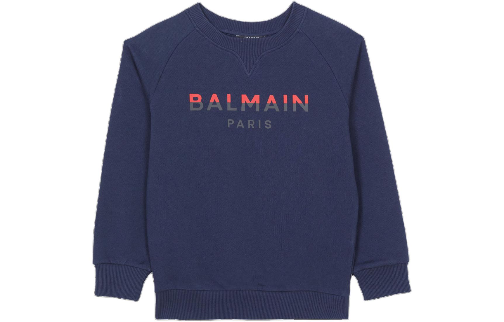 Детский худи BALMAIN BALMAIN Balmain Paris Sweatshirt (темно-синие)