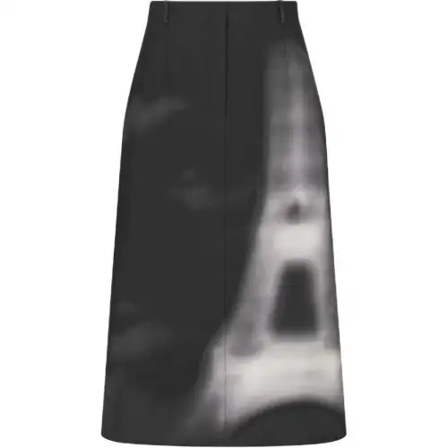 DIOR Casual Long Skirt Women's Black