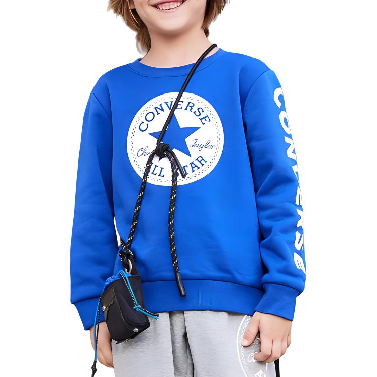 Детская толстовка Converse LOGO (синяя)