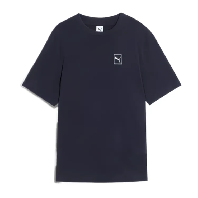 PUMA ESS ELEVATED SS25 T Shirt Men's Marine Blue