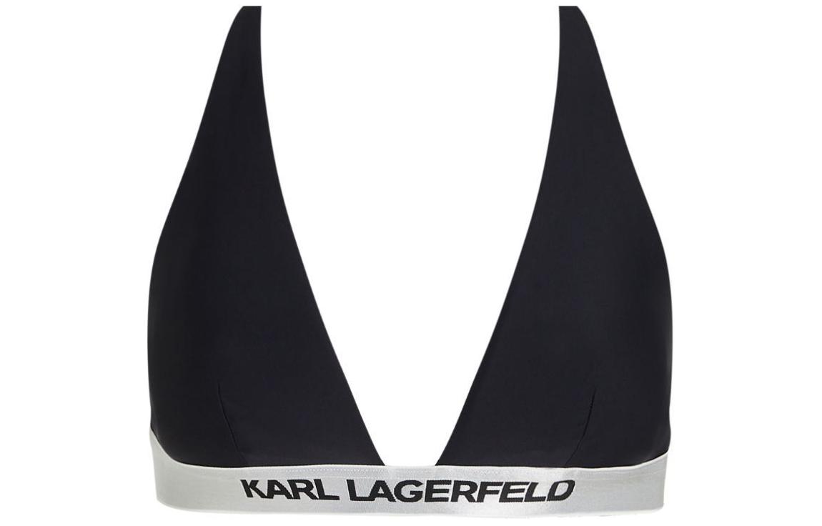 Karl Lagerfeld / Karl Lagerfeld Jeans logo-underband triangle bikini top