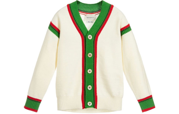 Мужской кардиган Gucci на пуговицах (молочный)