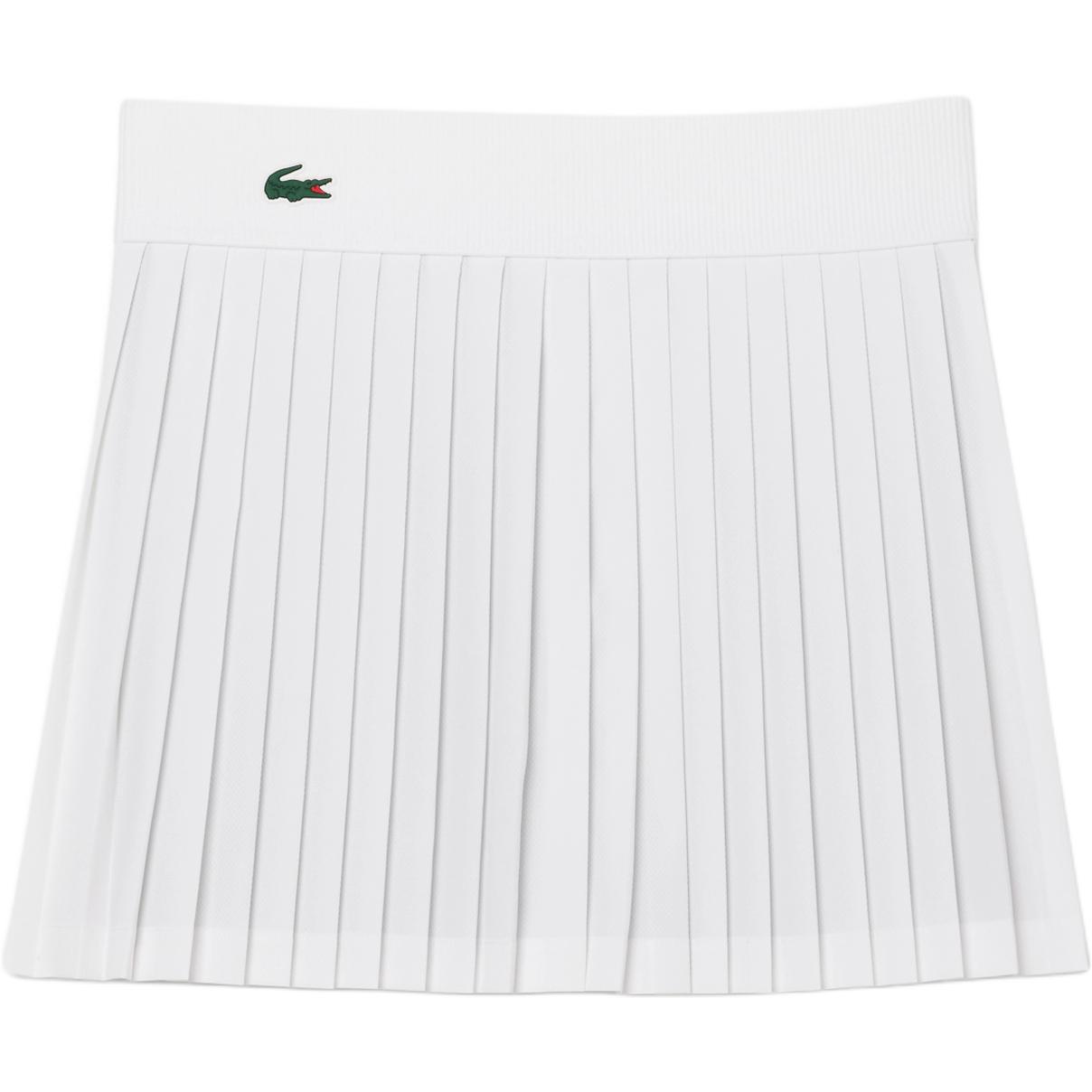 Женская юбка LACOSTE (бело-зеленая)
