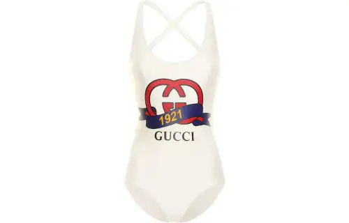 GUCCI SS23 One piece Swimsuit Women's Ivory White