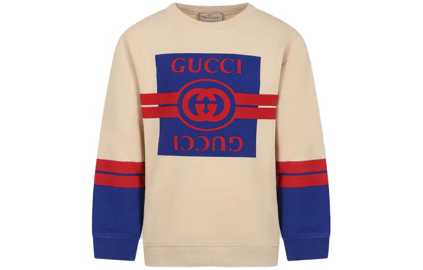 Мужское худи Gucci Ivory Sweatshirt For With Logo (хаки)
