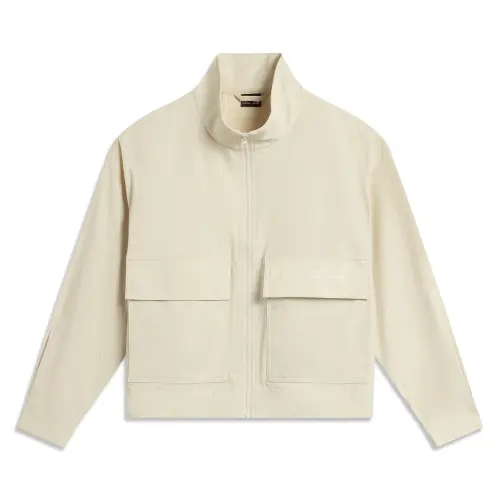 Li Ning Sports Trendy Collection Trench Coat Women's Dune Khaki