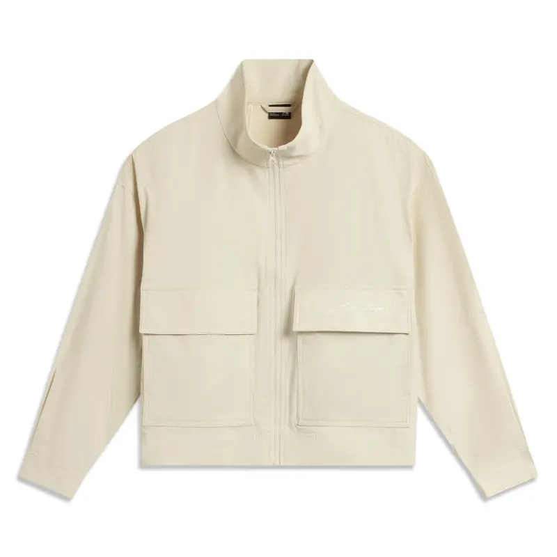 Li Ning Sports Trendy Collection Trench Coat Women's Dune Khaki