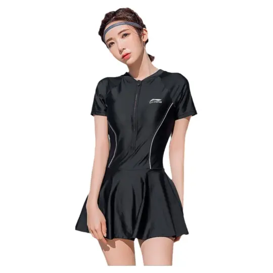 Li Ning Sports Trendy Collection Swim Dresses & Skirts Women's Skirt One Piece Swimsuit