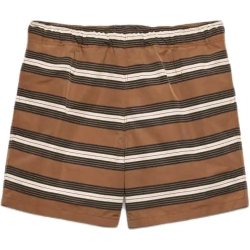 PRADA Striped Swim Trunks