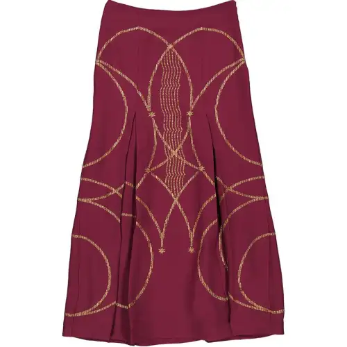 Burberry Casual Long Skirt Women's Red