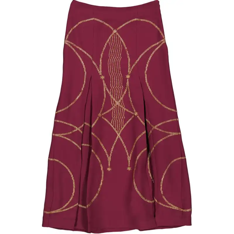 Burberry Casual Long Skirt Women's Red
