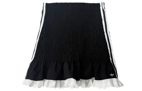 Adidas Originals SMOCKED SKIRT Casual Short Skirts Women's Black
