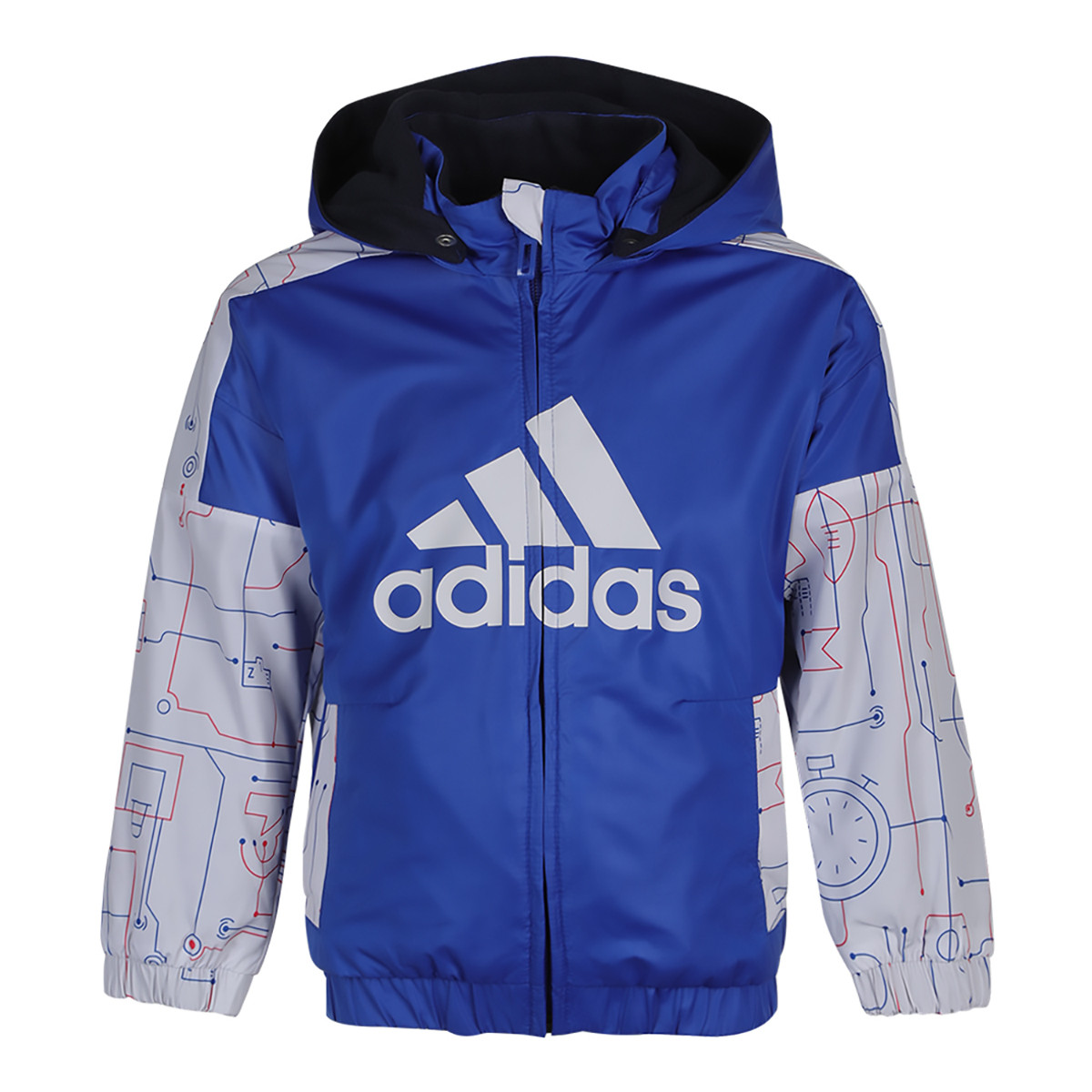 Детская куртка adidas Hooded (синяя)