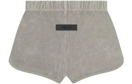 Fear of God Essentials Drop2 SS23 Womens Terry Beach Short Seal Retro Drawstring Letter Label Beach Shorts Women's Seal Gray