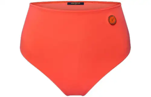 LOUIS VUITTON High Rise LV Pin Bikini Bottoms Bikini Women's Orange