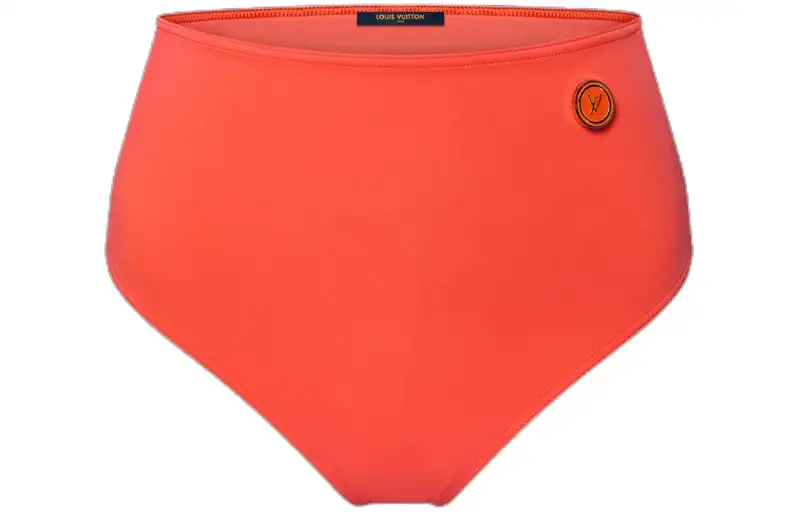 LOUIS VUITTON High Rise LV Pin Bikini Bottoms Bikini Women's Orange