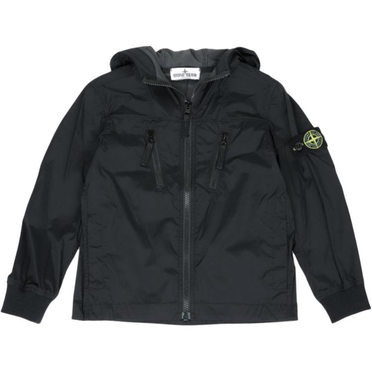 Детская куртка STONE ISLAND Logo (черная)