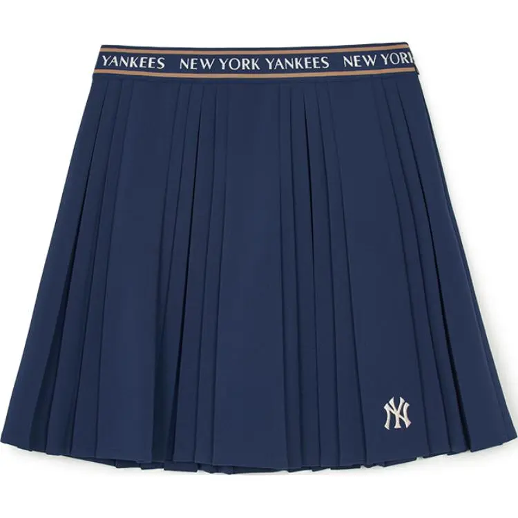 MLB Varsity New York Yankees Casual Short Skirts Women's Light Navy Blue