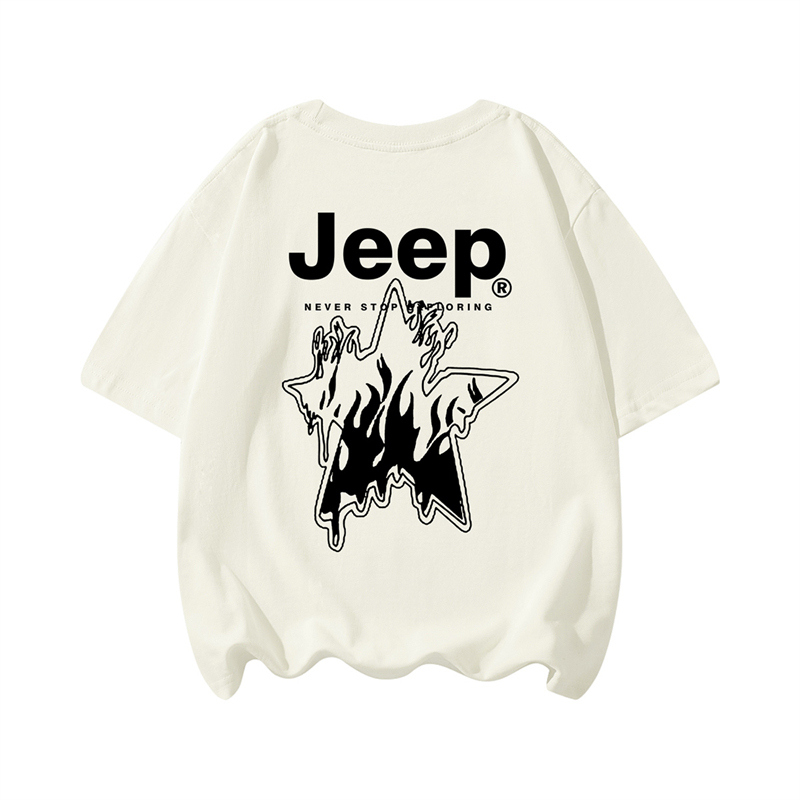 Футболка Jeep JeepTlogo (бежевая) — фото 9