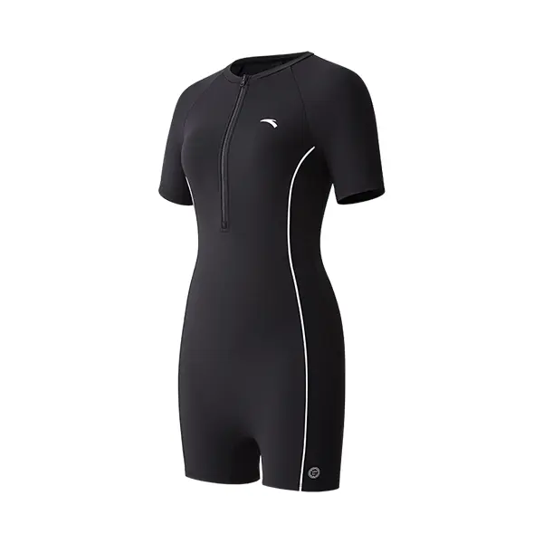Anta Sun Protection One piece Swimsuit Women's Basic Black
