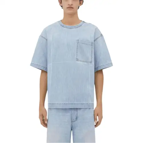 Bottega Veneta Light Bleached Denim T-Shirt