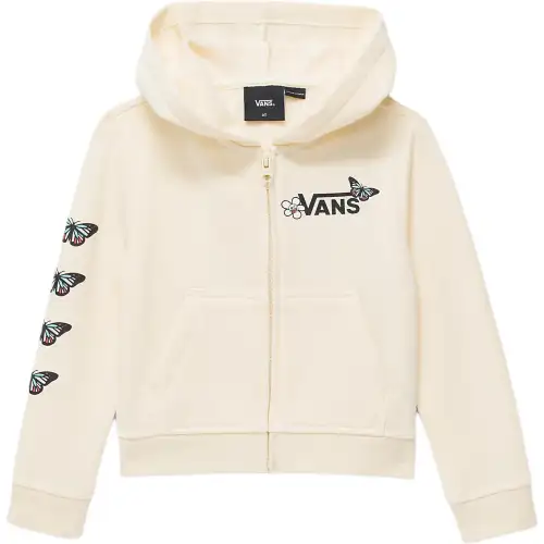 Vans Flutter Fly Flutter Fly Printed Comfortable Full Zip Hooded Jacket Almond Oil Kids