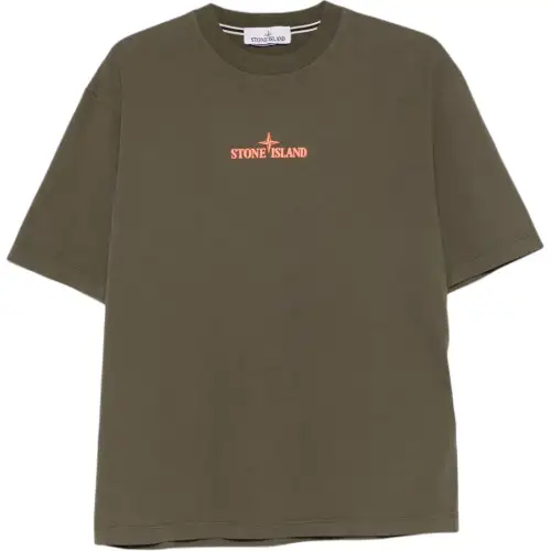 Stone Island logo-embossed T-shirt