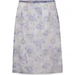 Prada High-Waist Floral-Printed Sheer Pencil Skirt