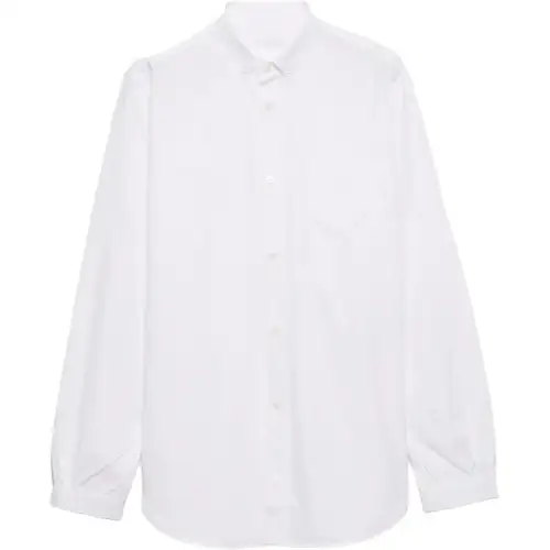 PRADA Shirts Men's White Lapel Moderate
