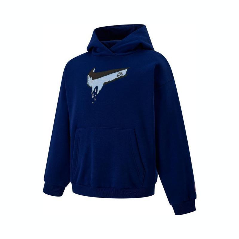 Худи Nike SB EO FLC HOODIE GFX (синее)