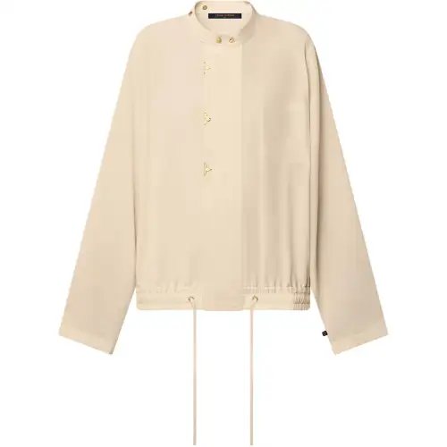 LOUIS VUITTON L/S Blouse With Butonned Mao Collar