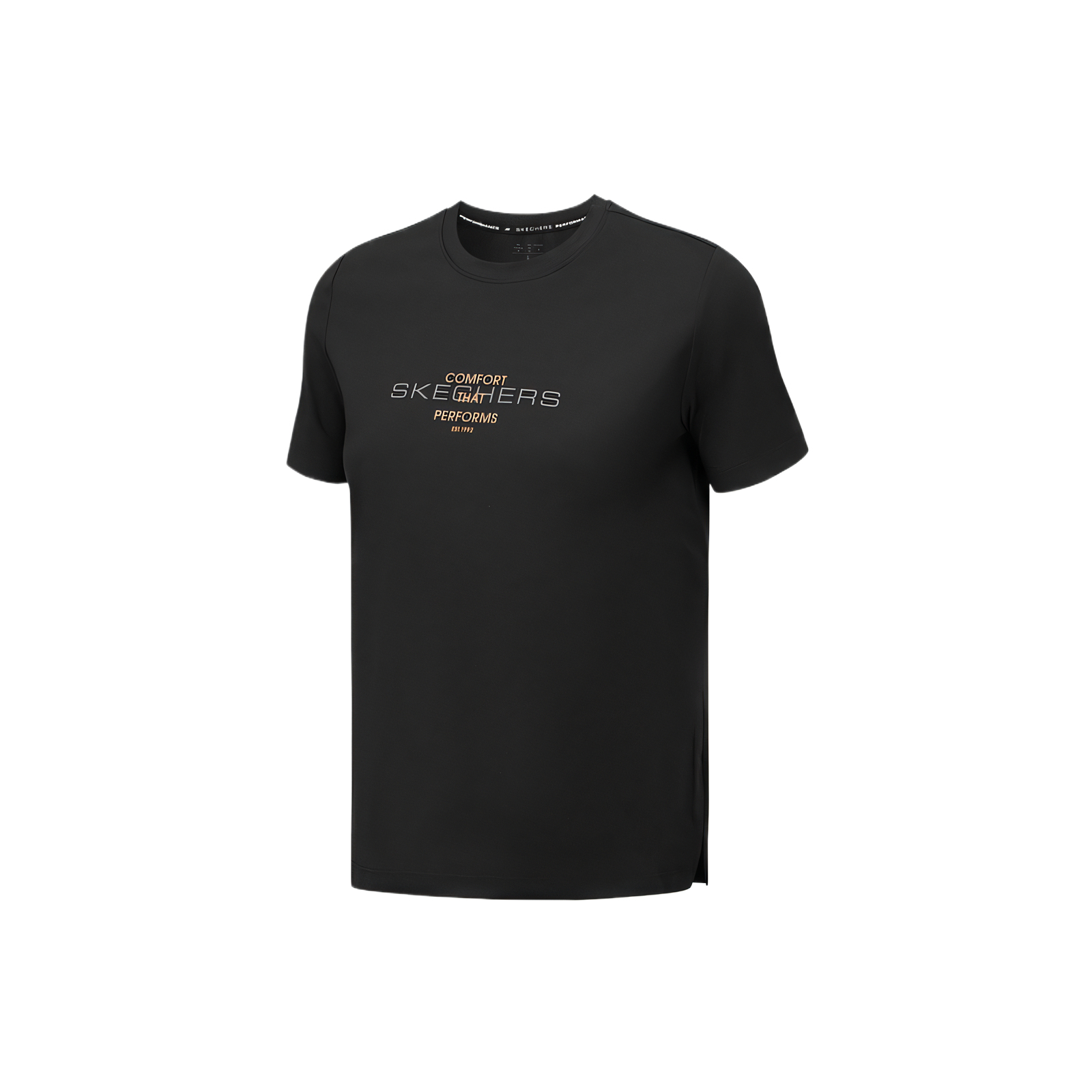 Skechers Comfortable Sports Collection T Shirt Women’s Carbon Black 0018