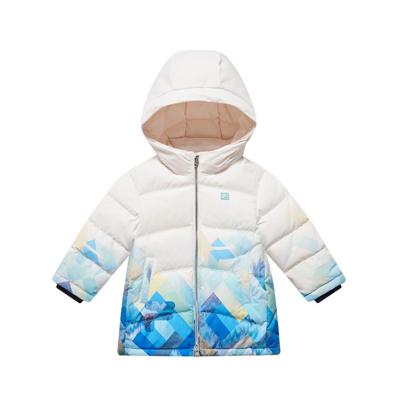 Детский пуховик Fila KIDS (сплошной принт)