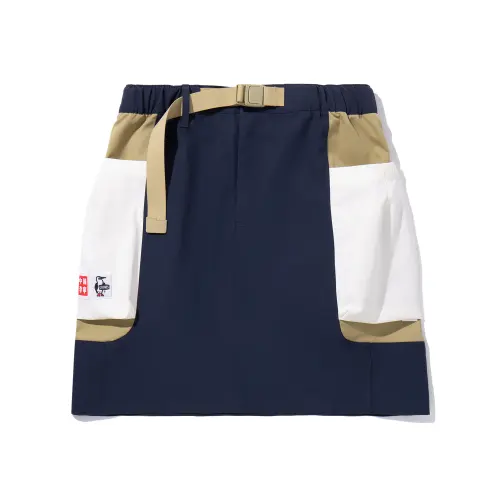 Li Ning x CHUMS Casual Short Skirts Women's Algae Brown Gemstone Dark Blue