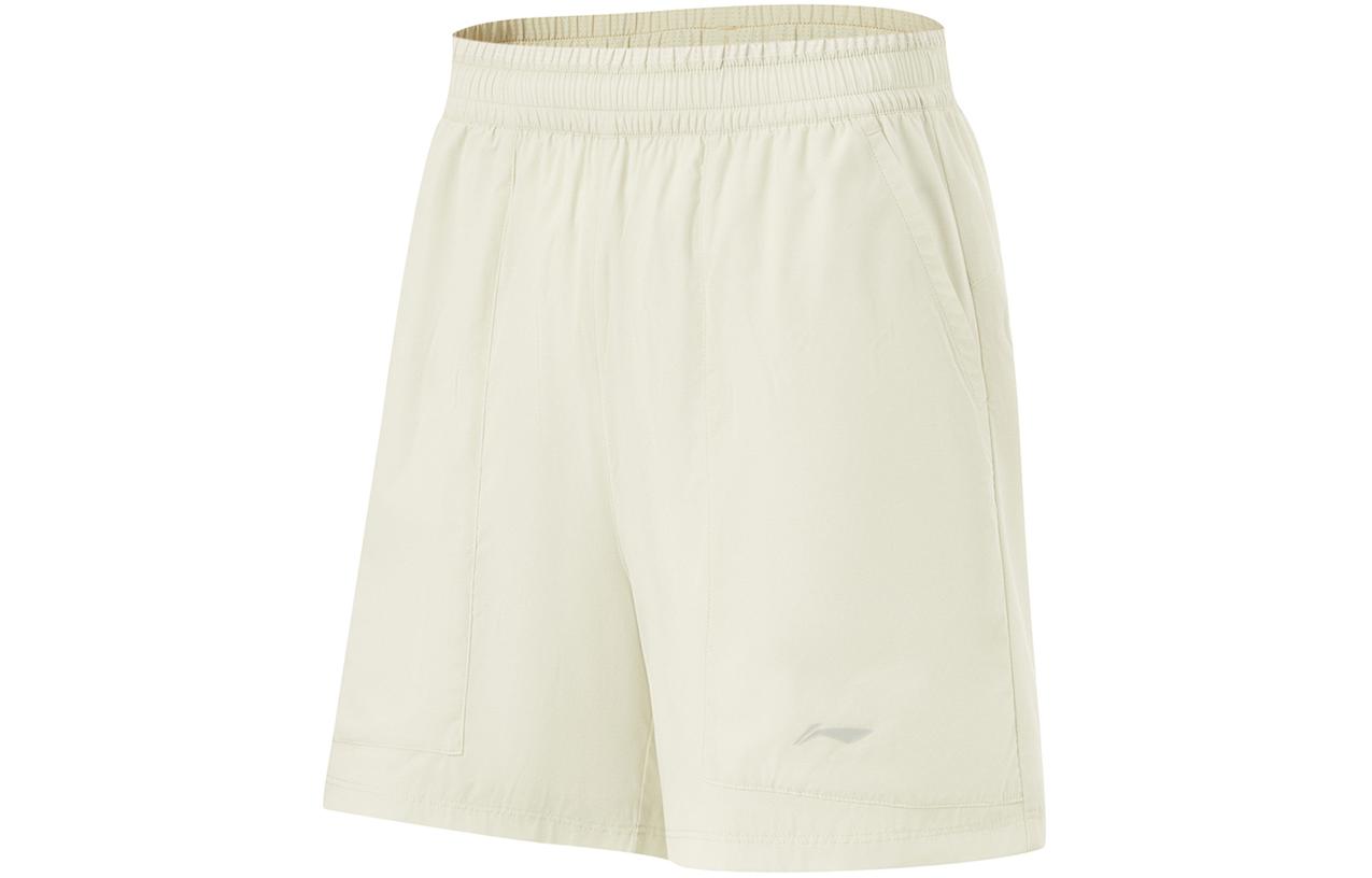 Li Ning Fitness Series Casual Shorts Women's Silver Birch Gray