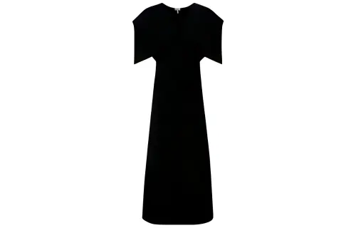 LOEWE SS22 Short Sleeved Dress Women's Black