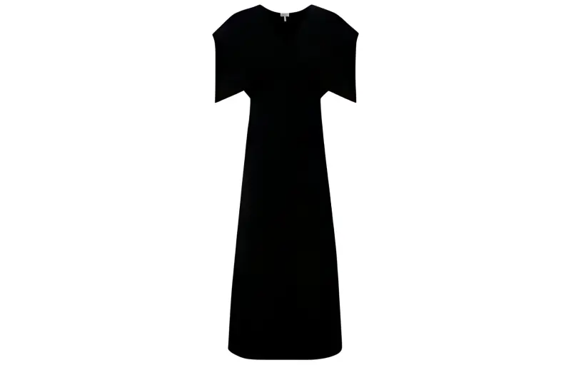LOEWE SS22 Short Sleeved Dress Women's Black