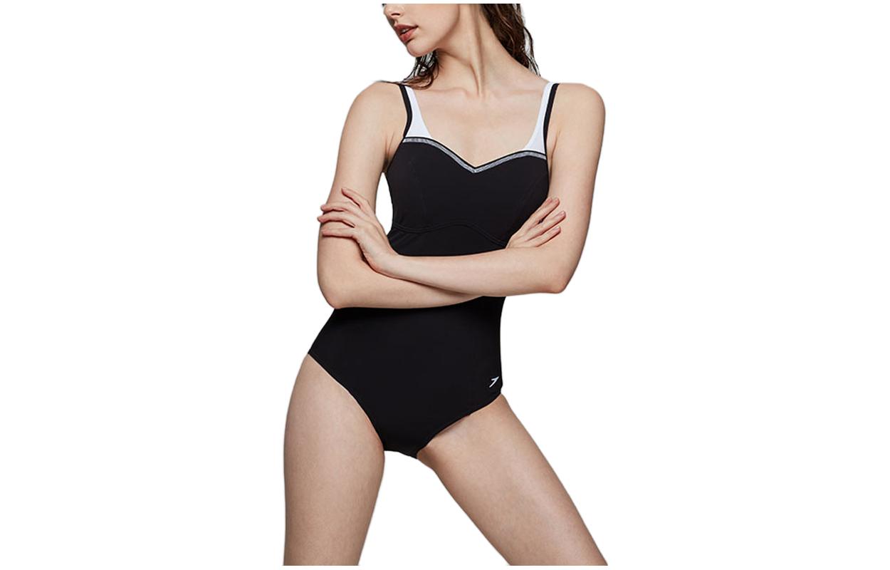 Speedo One Piece Swimsuits Women’s Black Triangle One Piece Swimsuit