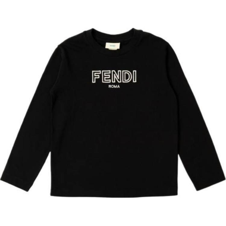 Мужской свитшот Fendi С логотипом (черный)