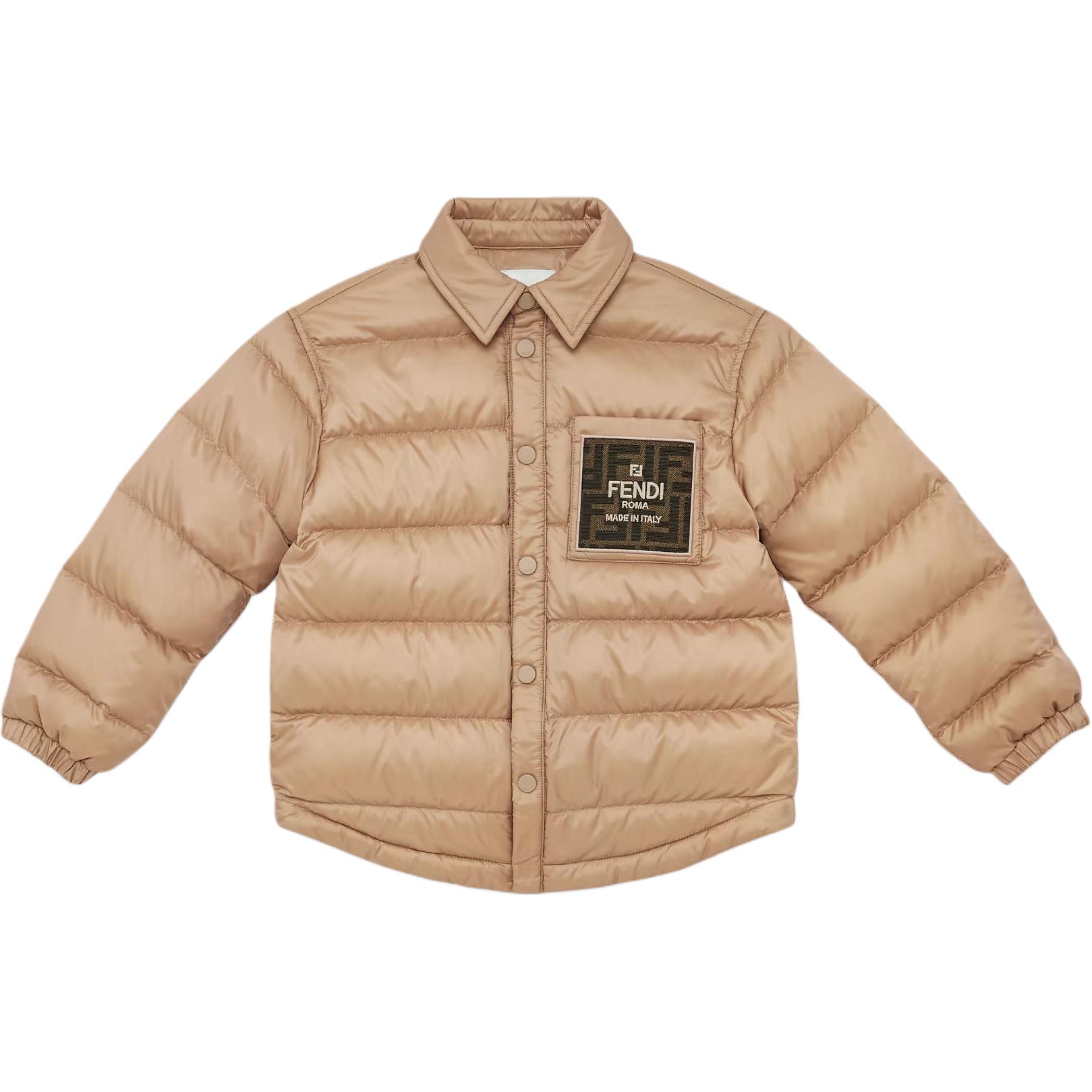 Детский пуховик Fendi (бежевый)