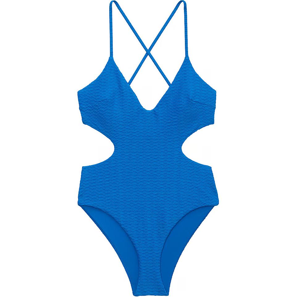 Victoria’s Secret Pink The Cut Out Cheeky One Piece Swimsuit/blue One piece Swimsuit Women’s Blue