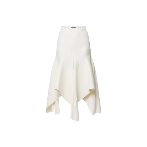 LOUIS VUITTON FW24 Casual Long Skirt Women's White