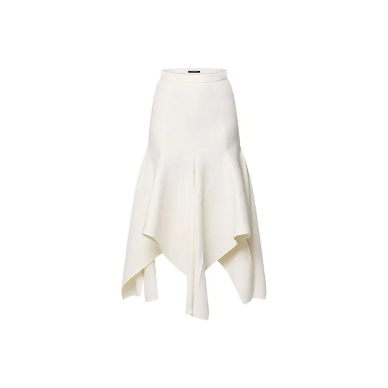 LOUIS VUITTON FW24 Casual Long Skirt Women's White