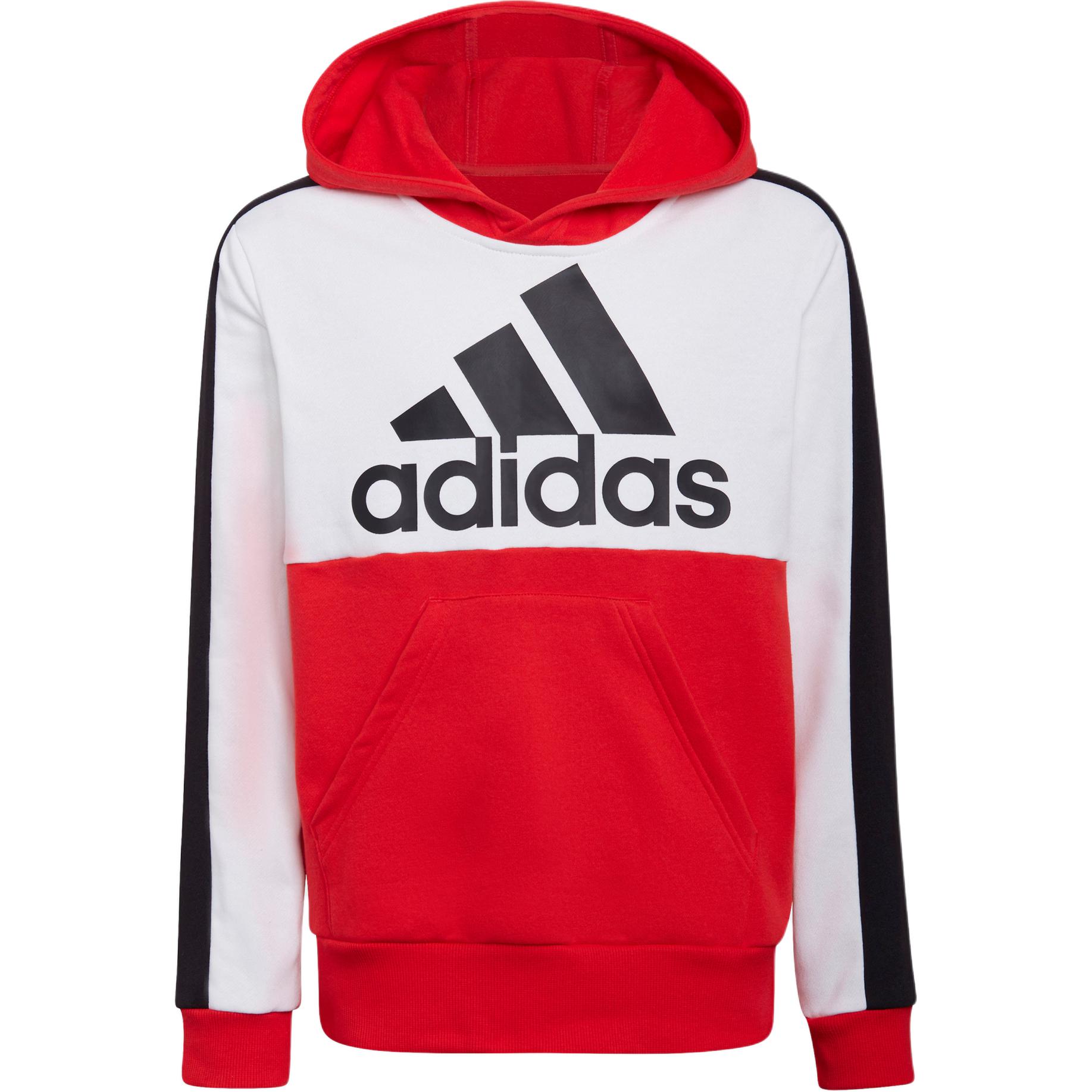 Худи adidas logo (ярко-красно-бело-черное)