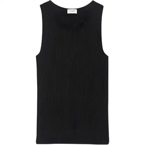 SAINT LAURENT SS24 Tank Top Women's Black