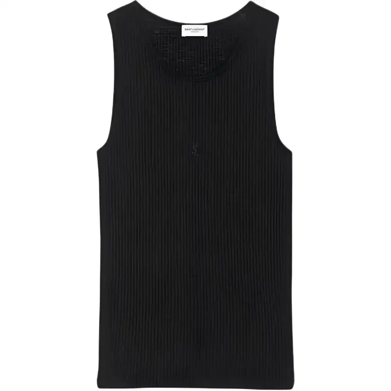 SAINT LAURENT SS24 Tank Top Women's Black