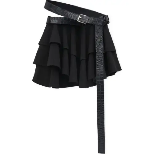 LOEWE SS25 Women's Pre Selection Collection Casual Short Skirts Women's Black