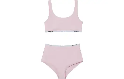 Burberry Tarnie Logo Tape Two Piece Swimsuit 'Orchid Pink'